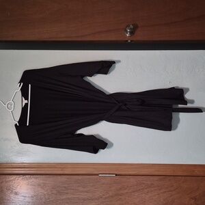 Secret Treasures Black Long Sleeve Robe